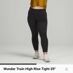 Lululemon Wunder Train leggings 25 in
